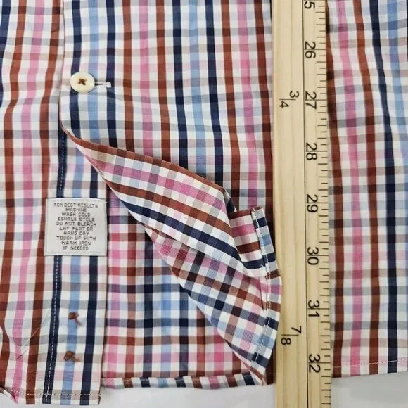 Peter Millar Men's Seaside Finish Long Sleeve‎ Shirt XL - Picture 7 of 9